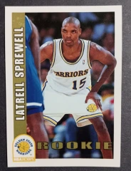 1993 NBA Hoops #389 Latrell Sprewell Rookie Golden State Warriors